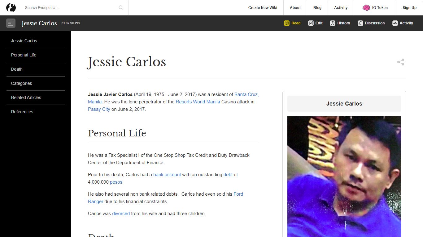 Jessie Carlos Wiki & Bio - Tax Specialist - Everipedia